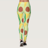 Avocado und Gelbe Leggings (Rückseite)