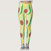 Avocado und Gelbe Leggings (Vorderseite)