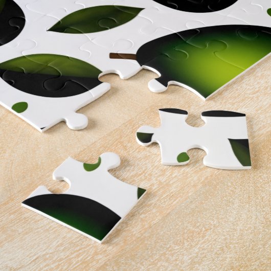 Avocado und grüne Blätter Puzzle (Seite)
