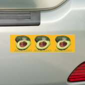 Avocado und halbes autoaufkleber (Auf Auto)