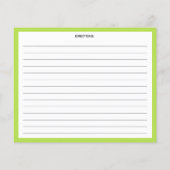 Avocado und Lemon, Citrus Kitchen Rezeptkarte (Rückseite)