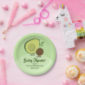 Avocado und Pit Cartoon Character Baby Shooter Pappteller (Party)