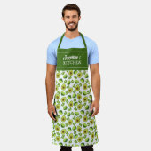 Avocado und Zitronen, Custom Kitchen Frucht Unisex Schürze (Getragen)