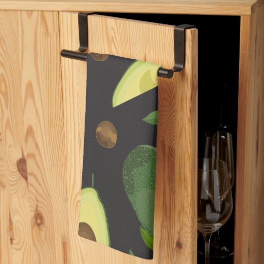 Avocado-Untersetzer aus Stoff Geschirrtuch (Drittel gefaltet)