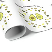 Avocado Valentine Geschenkpapier (Rolleneckpunkt)