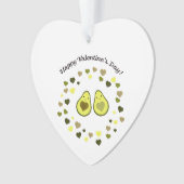 Avocado Valentine Ornament (Vorderseite)