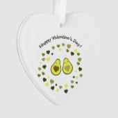Avocado Valentine Ornament (Vorderseite)