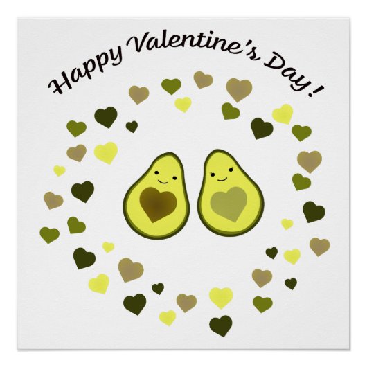 Avocado Valentine Poster (Vorderseite)