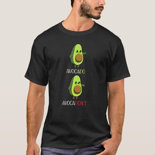 Avocado-Vegan-Gemüse-Obst-Motivation 1 T-Shirt (Vorderseite)