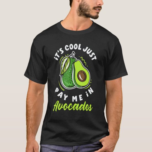 Avocado-Vegan-Kost T-Shirt (Vorderseite)