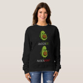 Avocado Veganes Gemüse Fruchtmotivation Sweatshirt (Vorne ganz)