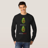 Avocado Veganes Gemüse Fruchtmotivation T-Shirt (Vorne ganz)