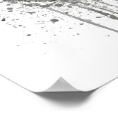 Avocado Vegetable Grey Poster (Ecke)