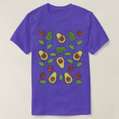 Avocado Vegetable Pattern T-Shirt (Design vorne)