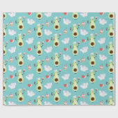 Avocado-Verpackungspapier Geschenkpapier (Flach)