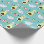 Avocado-Verpackungspapier Geschenkpapier (Ecke)