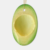 Avocado verrücktes 4Owen Keramikornament (Links)