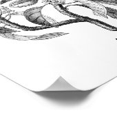 Avocado Vintag Botanische Illustration Poster (Ecke)