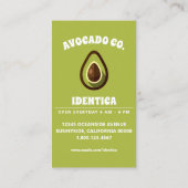 Avocado Visitenkarte (Rückseite)