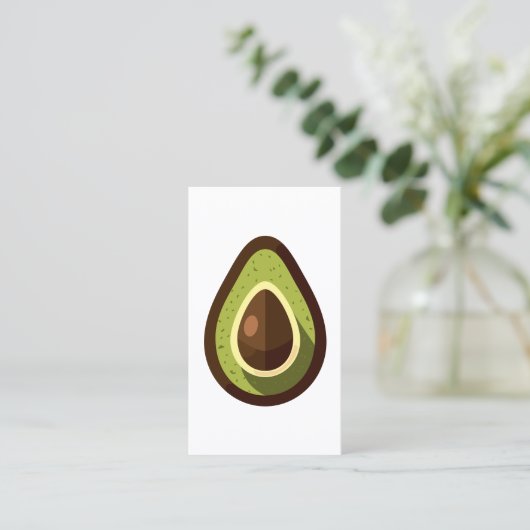 Avocado Visitenkarte (Stehend Vorderseite)