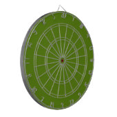 Avocado (Vollfarbe) Dartscheibe (Vorderseite Links)