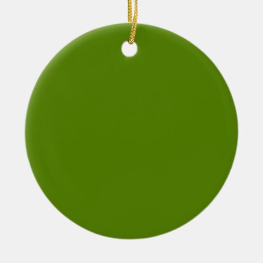 Avocado (Vollfarbe) Keramik Ornament (Vorne)