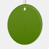 Avocado (Vollfarbe) Keramik Ornament (Links)