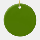 Avocado (Vollfarbe) Keramik Ornament (Hinten)