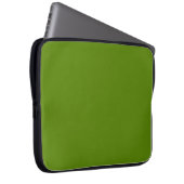 Avocado (Vollfarbe) Laptopschutzhülle (Vorne Rechts)