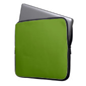 Avocado (Vollfarbe) Laptopschutzhülle (Vorderseite Links)
