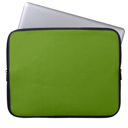 Avocado (Vollfarbe) Laptopschutzhülle (Vorderseite)