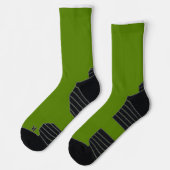 Avocado (Vollfarbe) Socken (Links)