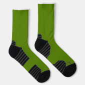 Avocado (Vollfarbe) Socken (Rechts)