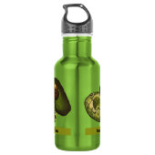 Avocado Wasserflasche aus Edelstahl (Rückseite)