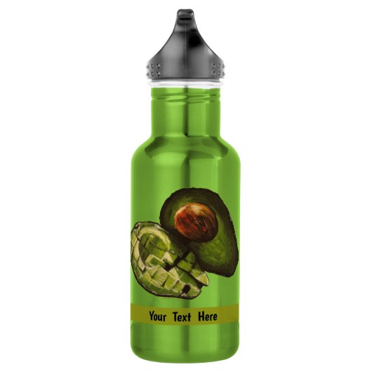 Avocado Wasserflasche aus Edelstahl (Rechts)