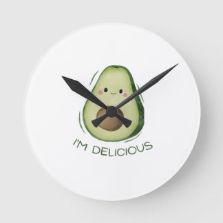 Avocado Watch: Stay on Time with Style Runde Wanduhr