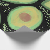 Avocado Watercolor Art Geschenkpapier (Ecke)