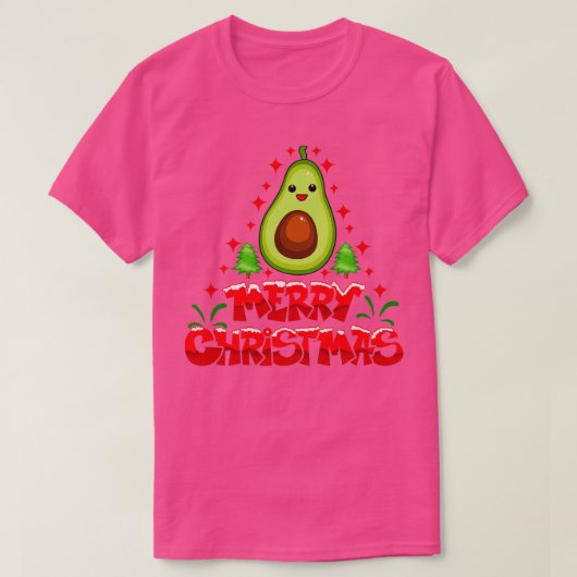 Avocado Weihnachten 5 T-Shirt (Design vorne)