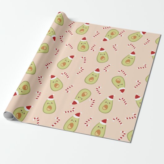 Avocado Weihnachten Geschenkpapier (Ungerollt)
