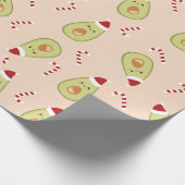 Avocado Weihnachten Geschenkpapier (Ecke)