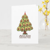 AVOCADO WEIHNACHTSBAUM KARTE (Gelbe Blume)