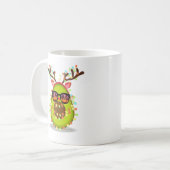 Avocado Weihnachtsbaum Lichter Weihnachten Sommer Kaffeetasse (Vorderseite Links)