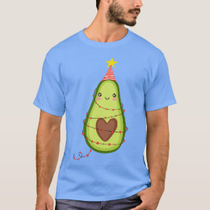 Avocado Weihnachtsbeleuchtung Avo Frohe Weihnachte T-Shirt