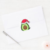 Avocado Weihnachtsspass Runder Aufkleber (Umschlag)