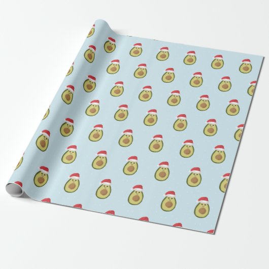 Avocado Weihnachtswackelpapier Geschenkpapier (Ungerollt)