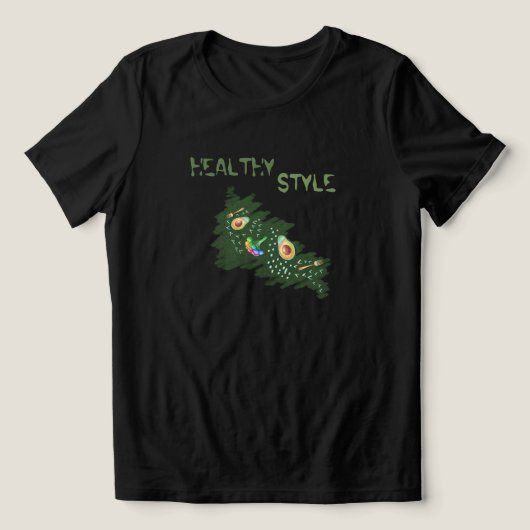 Avocado wellnes Tri-Blend shirt (Design Vorderseite)