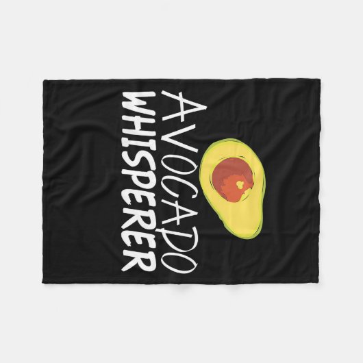 Avocado Whisperer Fleecedecke (Vorderseite (Horizontal))