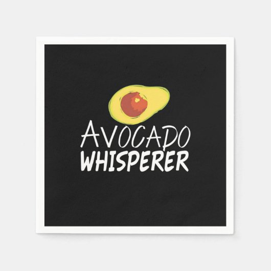 Avocado Whisperer Serviette (Vorderseite)