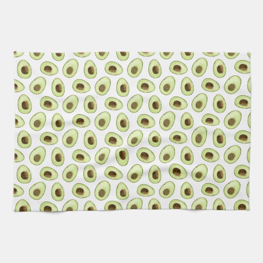 Avocado White Geschirrtuch (Horizontal)