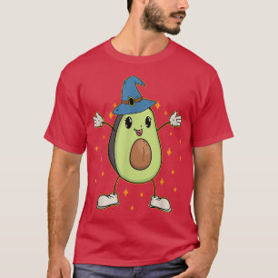 Avocado Witch Lazy Halloween Costume Fruit Vegan V T-Shirt